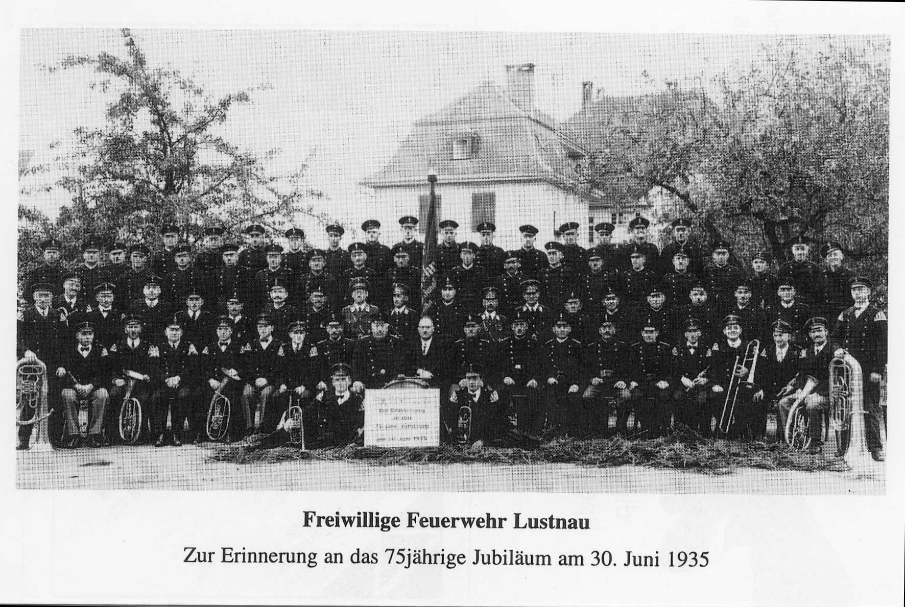 MV Lustnau - Feuerwehrkapelle 1935