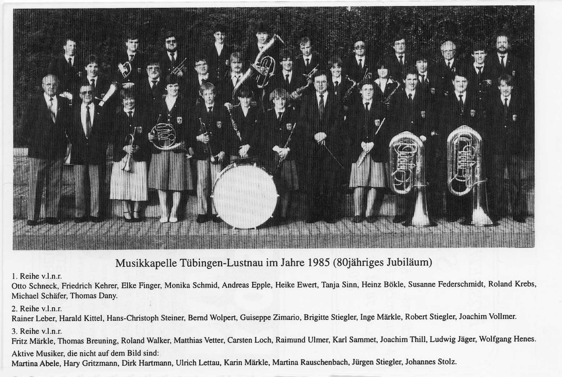 MV Lustnau - 80-jähriges Jubiläum